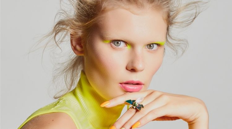 Alexandra Elizabeth Wears Neon Beauty for Harper’s Bazaar Kazakhstan