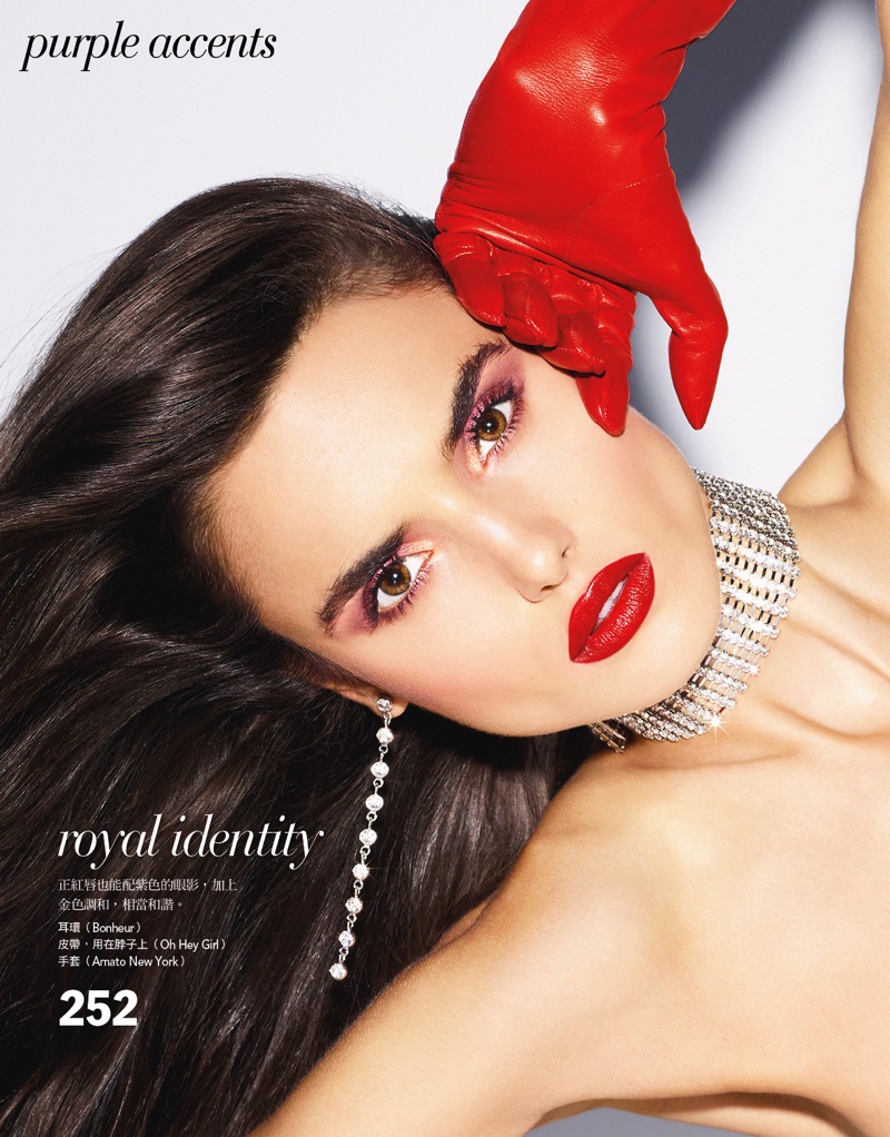 Blanca Padilla Models Luxe Makeup for Vogue Taiwan