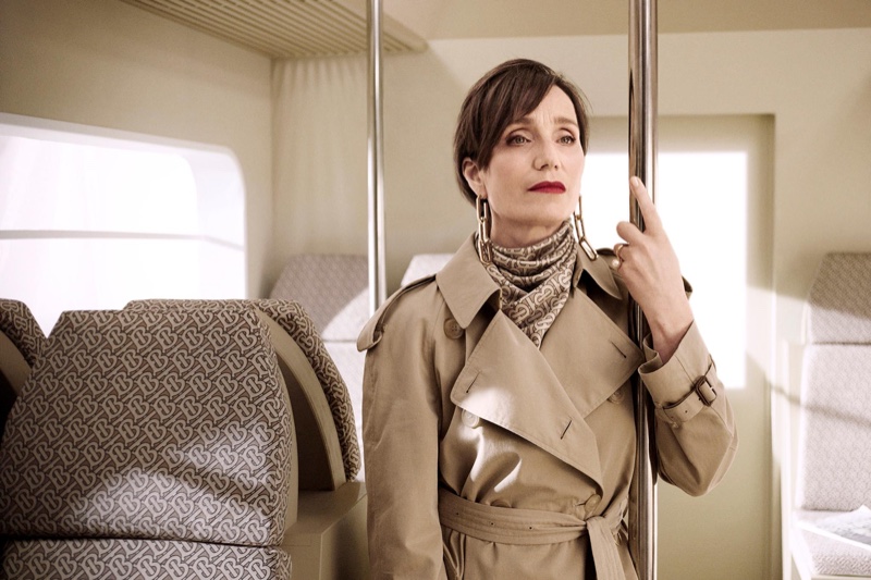 Kristin Scott Thomas stars in Burberry Close Your Eyes and Think of Christmas 2018 campaign