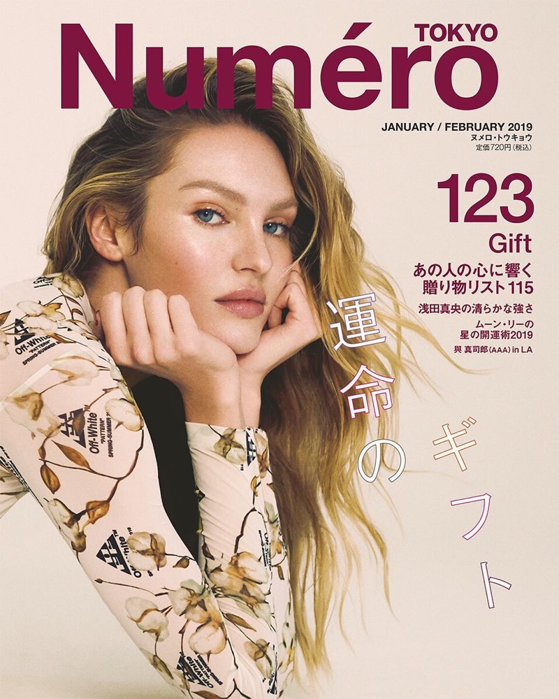 Candice Swanepoel on Numero Tokyo January/February 2019 Cover
