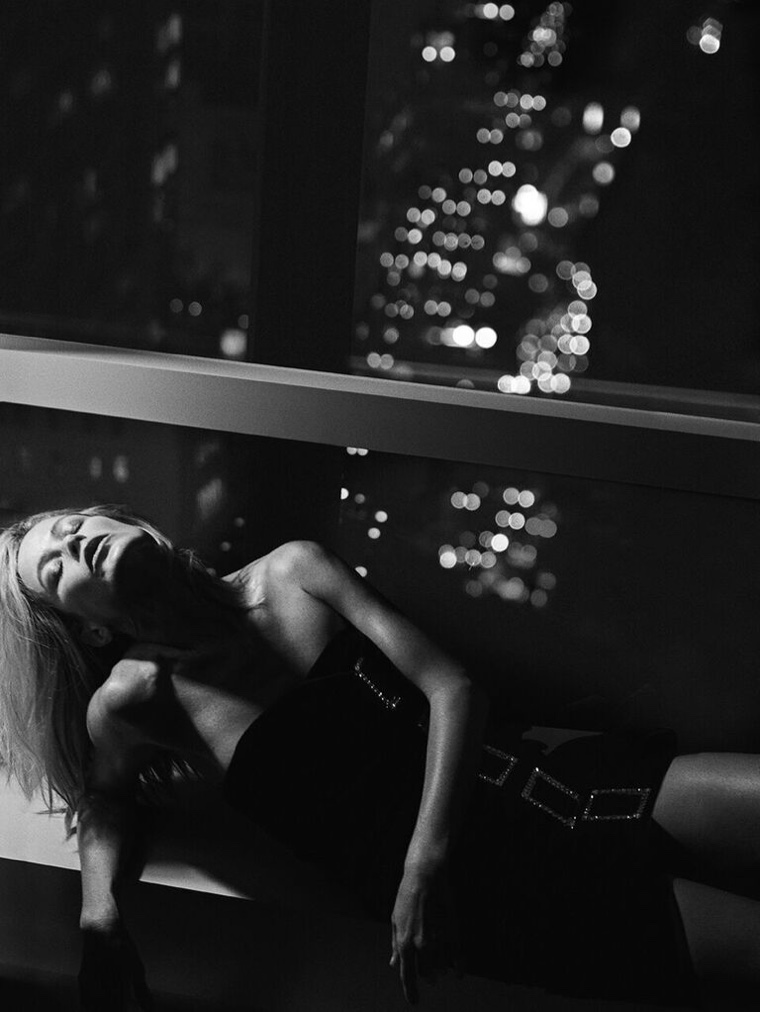 Carolyn Murphy Wears Nighttime Looks in Harper's Bazaar Greece