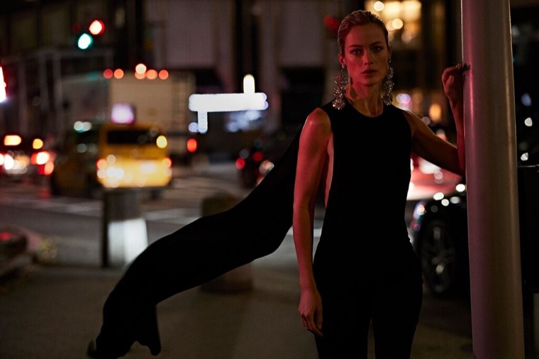 Carolyn Murphy Wears Nighttime Looks in Harper's Bazaar Greece