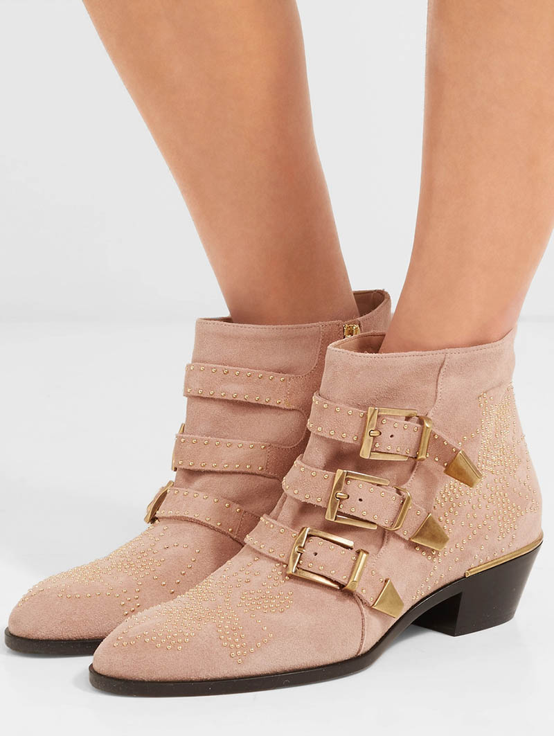 Chloe Susanna Studded Suede Ankle Boots $1,295