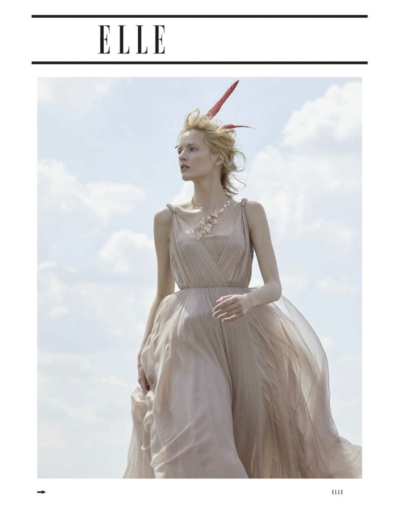 Daria Strokous Poses in Haute Couture Gowns for ELLE Russia