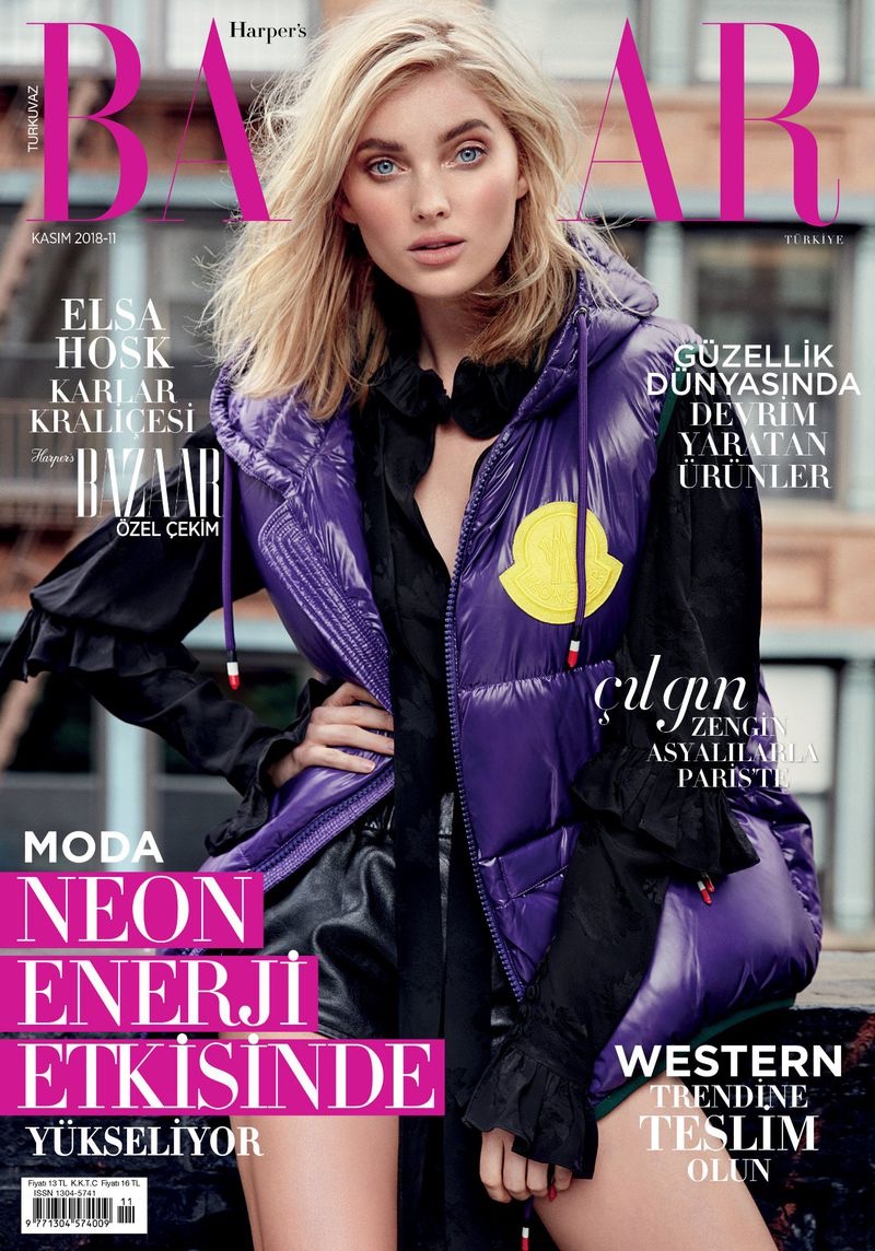 Elsa Hosk Wears Cool Street Style for Harper's Bazaar Turkey