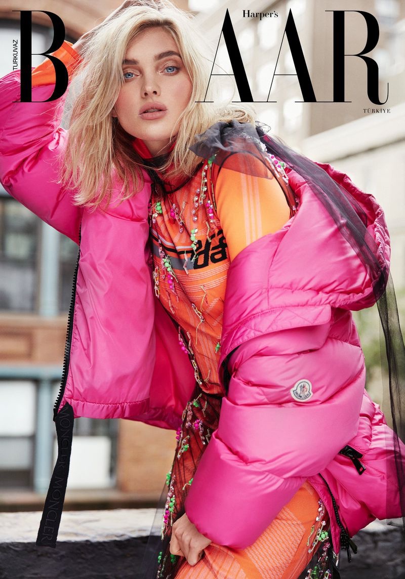 Elsa Hosk Wears Cool Street Style for Harper's Bazaar Turkey