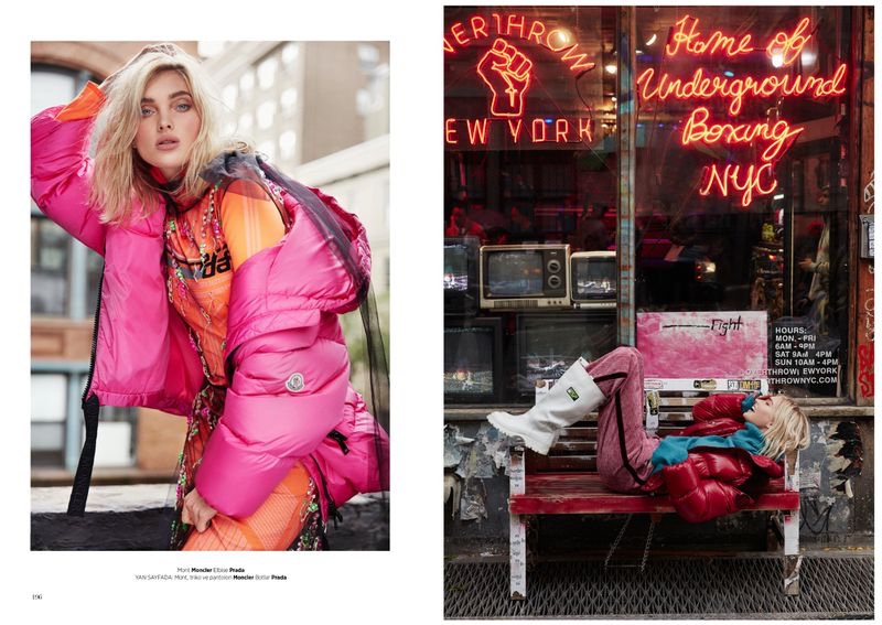 Elsa Hosk Wears Cool Street Style for Harper's Bazaar Turkey