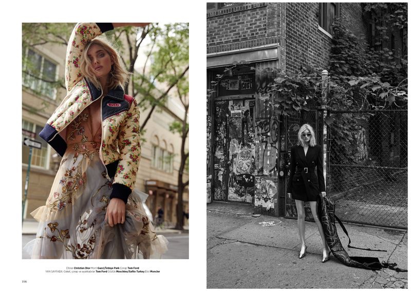 Elsa Hosk Wears Cool Street Style for Harper's Bazaar Turkey
