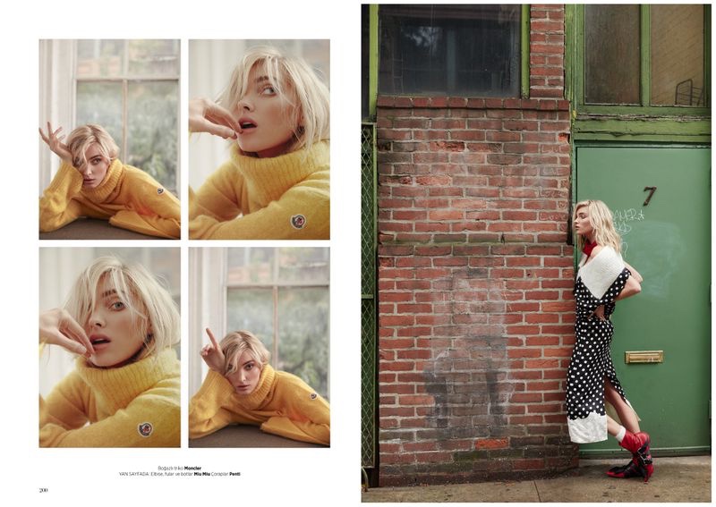 Elsa Hosk Wears Cool Street Style for Harper's Bazaar Turkey