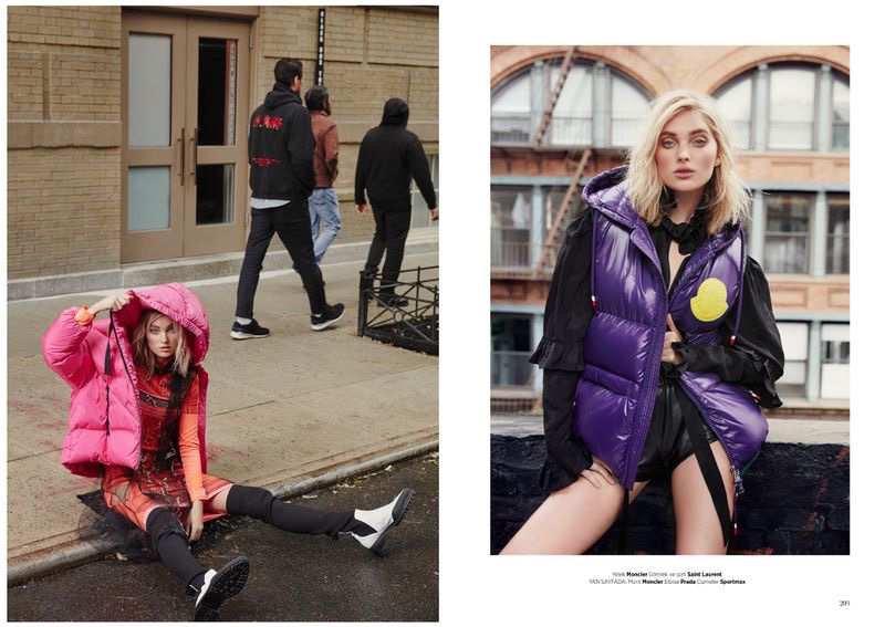 Elsa Hosk Wears Cool Street Style for Harper's Bazaar Turkey