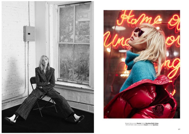 Elsa Hosk Wears Cool Street Style for Harper's Bazaar Turkey