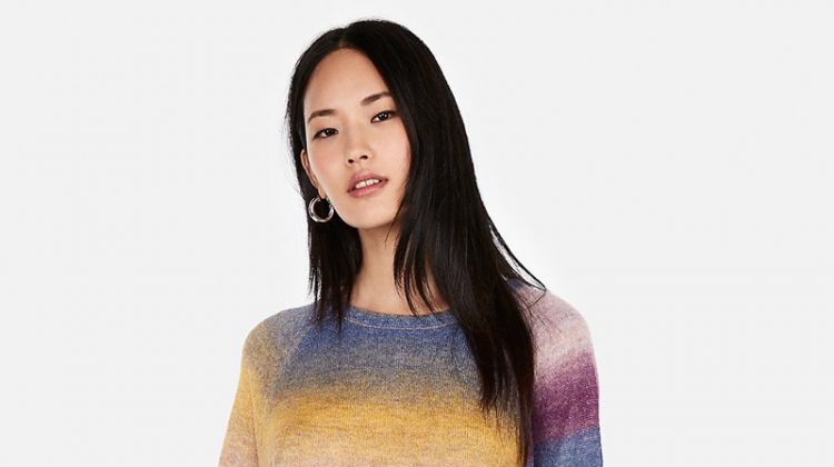 Express Ombre Space Dye Oversized Tunic Sweater $34.95 (previously $69.90)