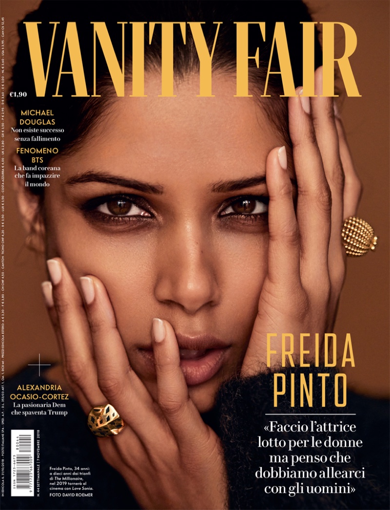 Freida Pinto on Vanity Fair Italy November 7th, 2018 Cover