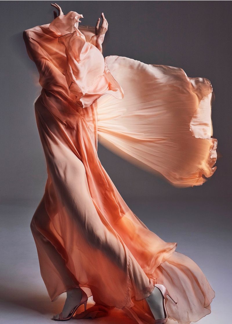 Katlin Aas Models Vibrant Fashion for Vogue Poland