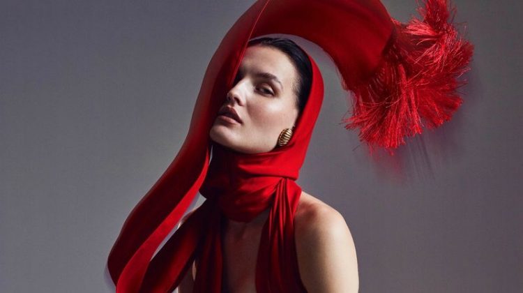 Katlin Aas Models Vibrant Fashion for Vogue Poland