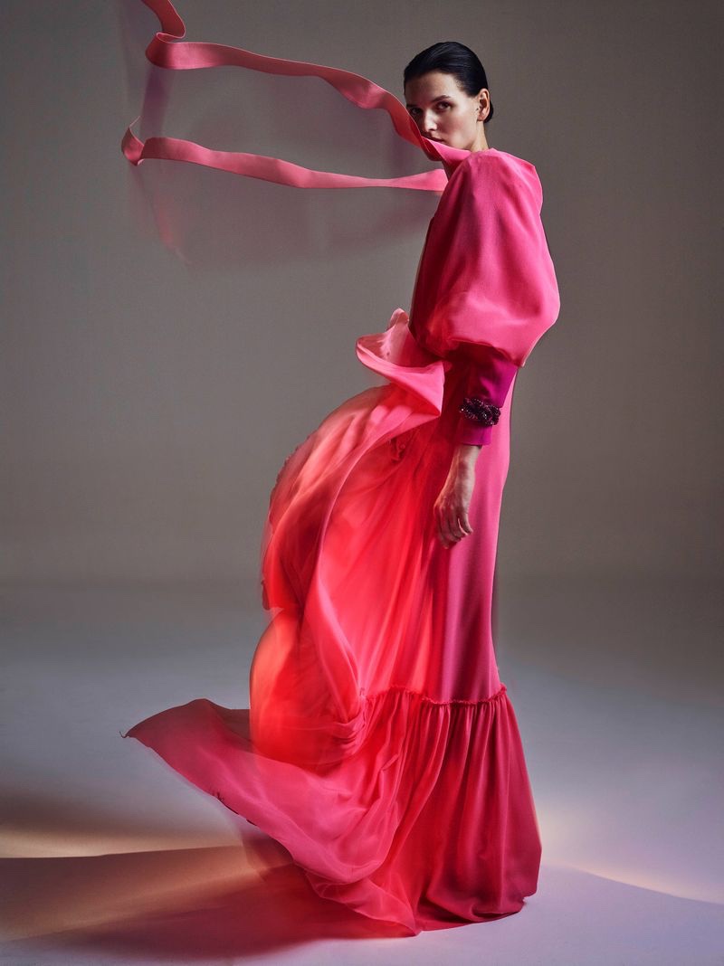 Katlin Aas Models Vibrant Fashion for Vogue Poland