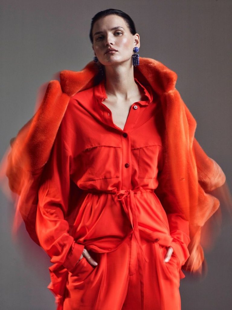 Katlin Aas Vogue Poland Colorful Fashion Editorial