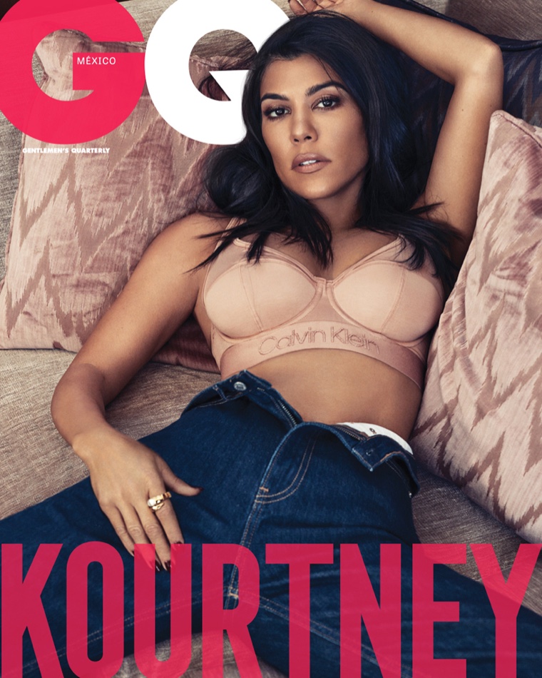 Kourtney Kardashian poses for Michael Schwartz on GQ Mexico December-January 2018.2019 Cover