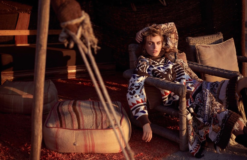 Madison Headrick Takes On Nomadic Styles for ELLE France
