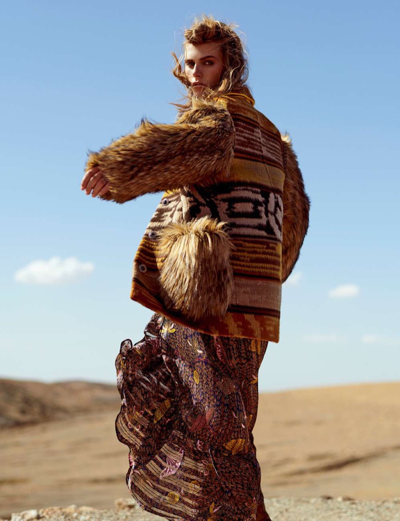 Madison Headrick Takes On Nomadic Styles for ELLE France