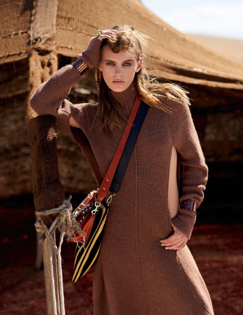 Madison Headrick Takes On Nomadic Styles for ELLE France