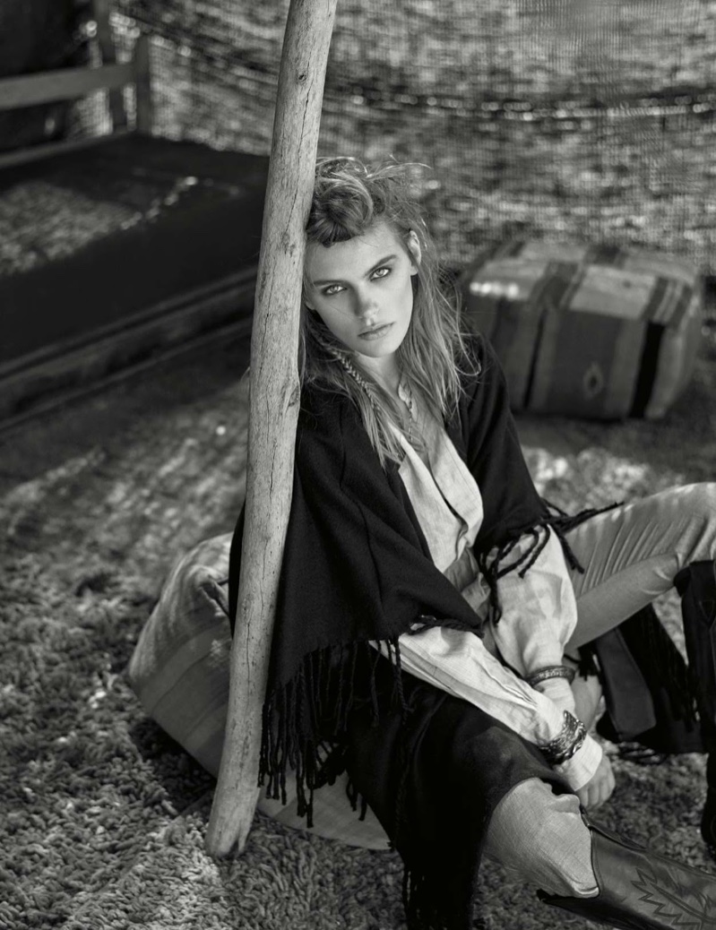 Madison Headrick Takes On Nomadic Styles for ELLE France