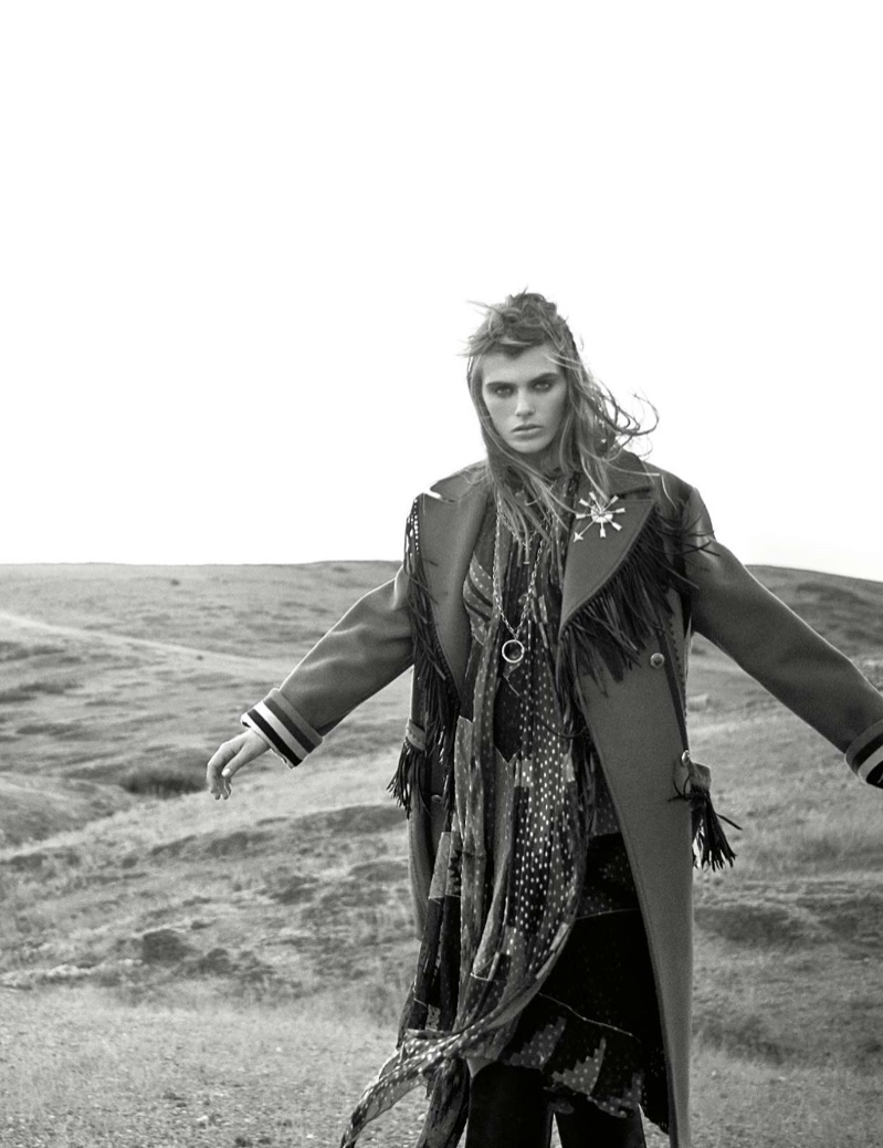 Madison Headrick Takes On Nomadic Styles for ELLE France