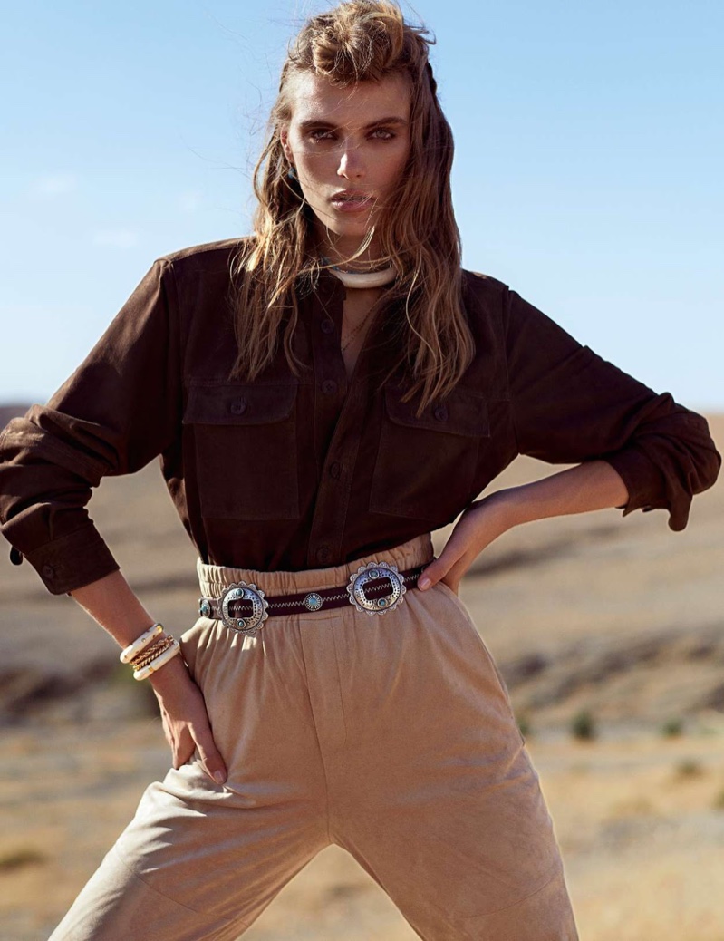 Madison Headrick Takes On Nomadic Styles for ELLE France