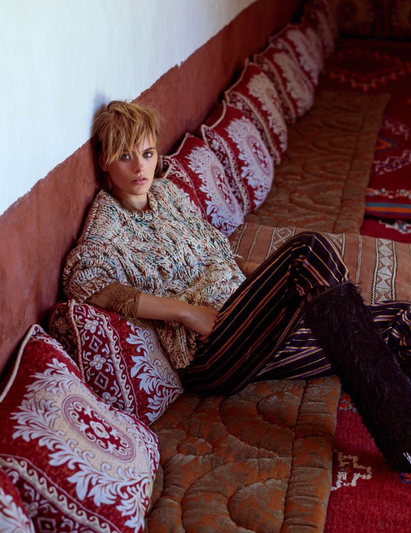 Madison Headrick Takes On Nomadic Styles for ELLE France