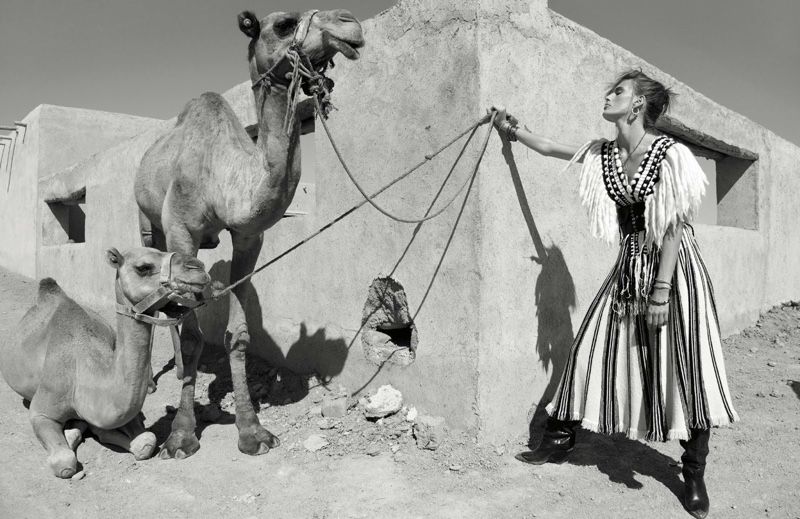 Madison Headrick Takes On Nomadic Styles for ELLE France