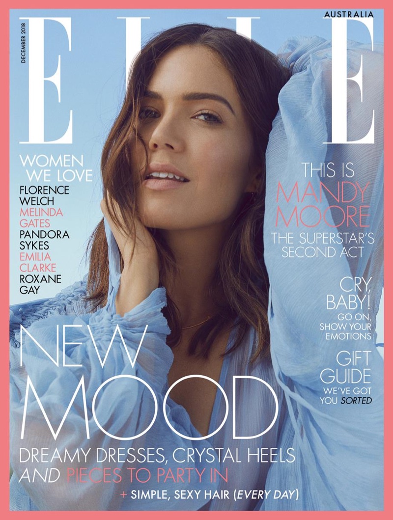 Mandy Moore on ELLE Australia December 2018 Cover