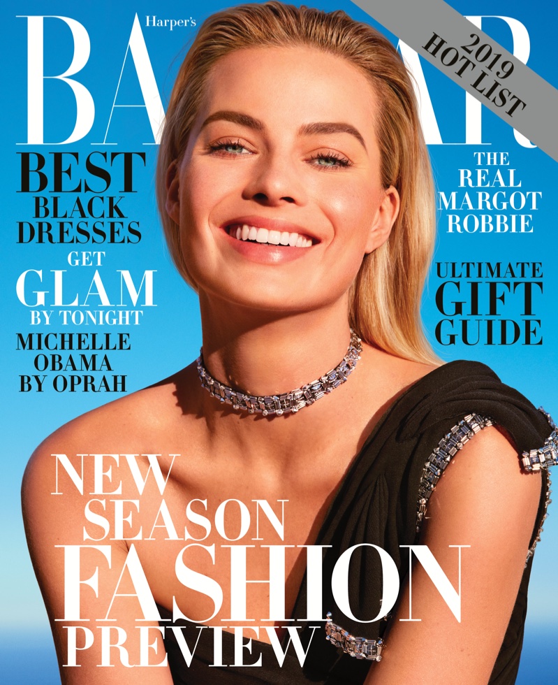 Margot Robbie on Harper's Bazaar US December/January 2018.19 Cover