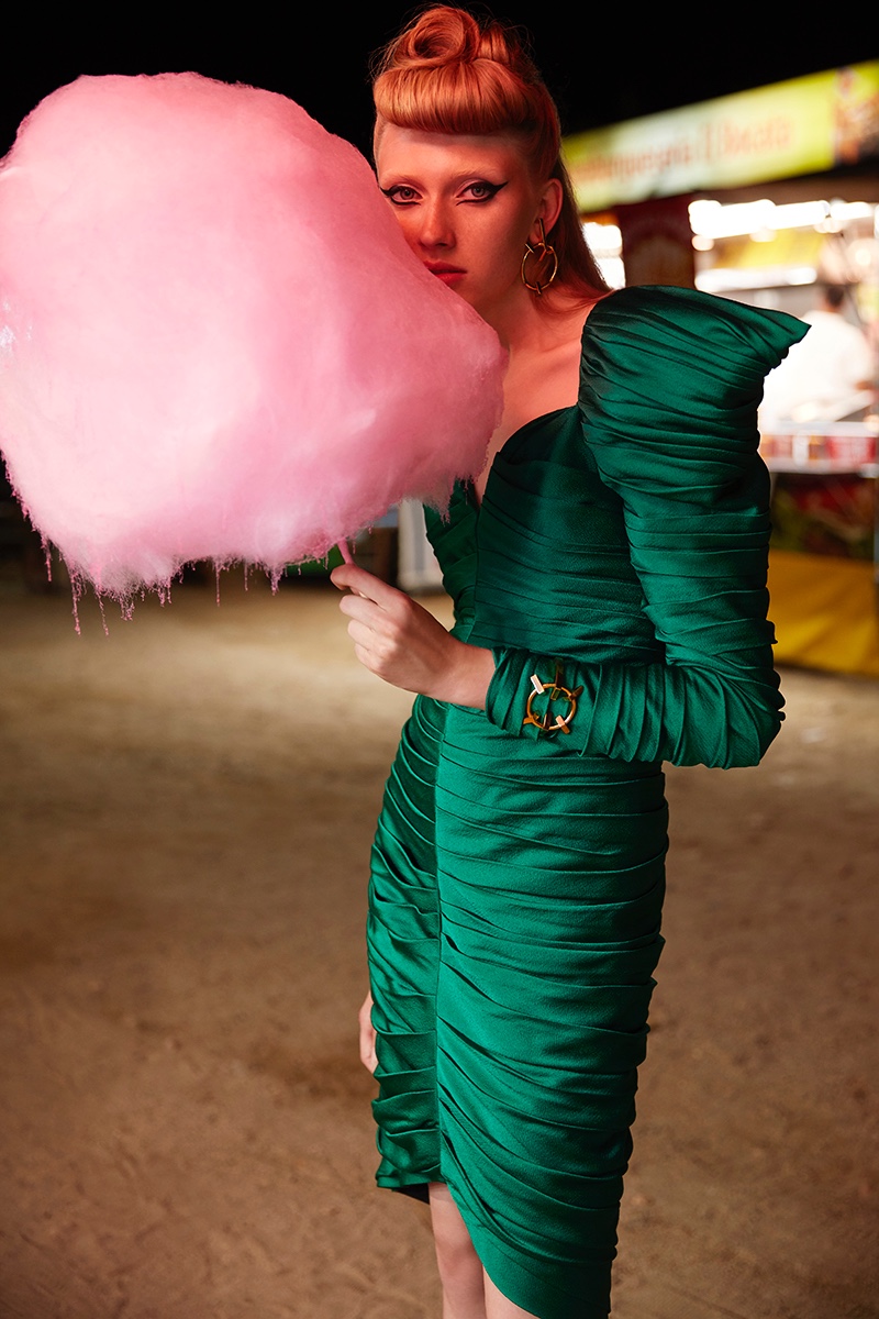 Maryna Polkanova Gets Glam at the Carnival for Harper's Bazaar Mexico