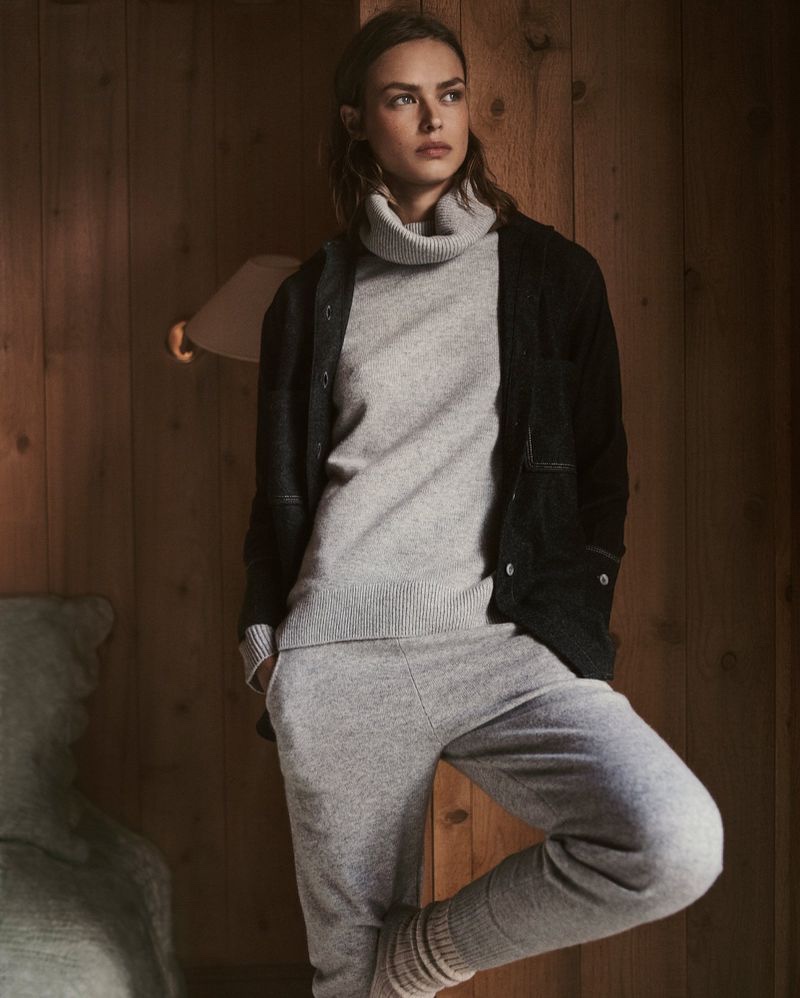 Birgit Kos layers up in Massimo Dutti Winter Horizons 2018 collection