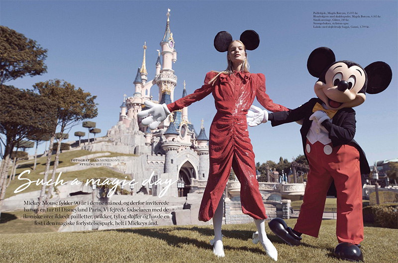 Michela Strate Takes a Stylish Trip to Disneyland for ELLE Denmark