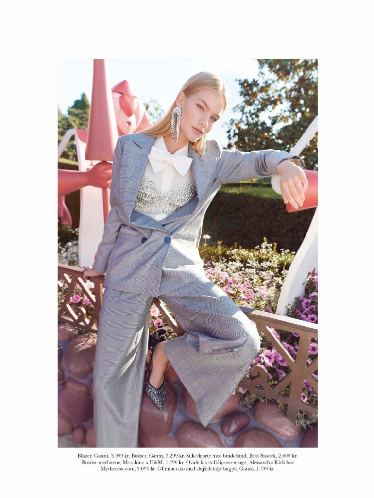 Michela Strate Takes a Stylish Trip to Disneyland for ELLE Denmark