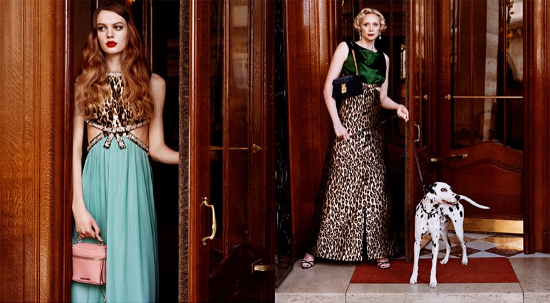 Ariel Nicholson and Gwendoline Christie front Miu Miu cruise 2019 campaign