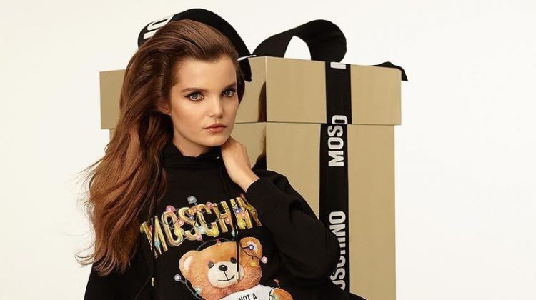 Michelle Van Bijnen Gets Glam in Moschino Teddy Holiday ’18 Campaign