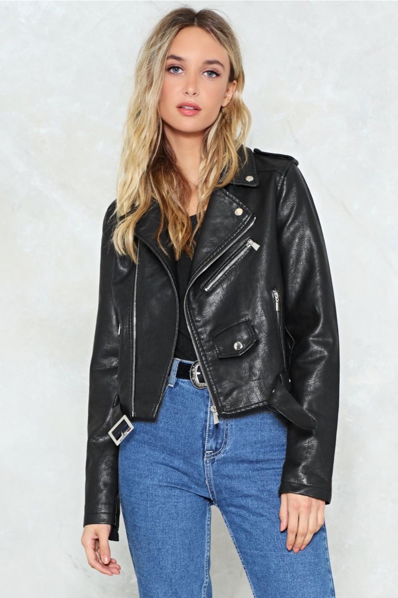 Nasty Gal Bad Motor Faux Leather Jacket $36 (previously $90)
