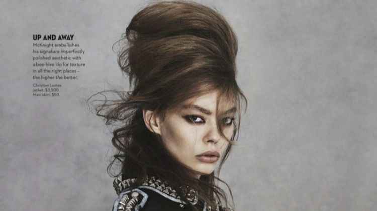 Ondria Hardin Models Rock & Roll Beauty for Vogue Australia