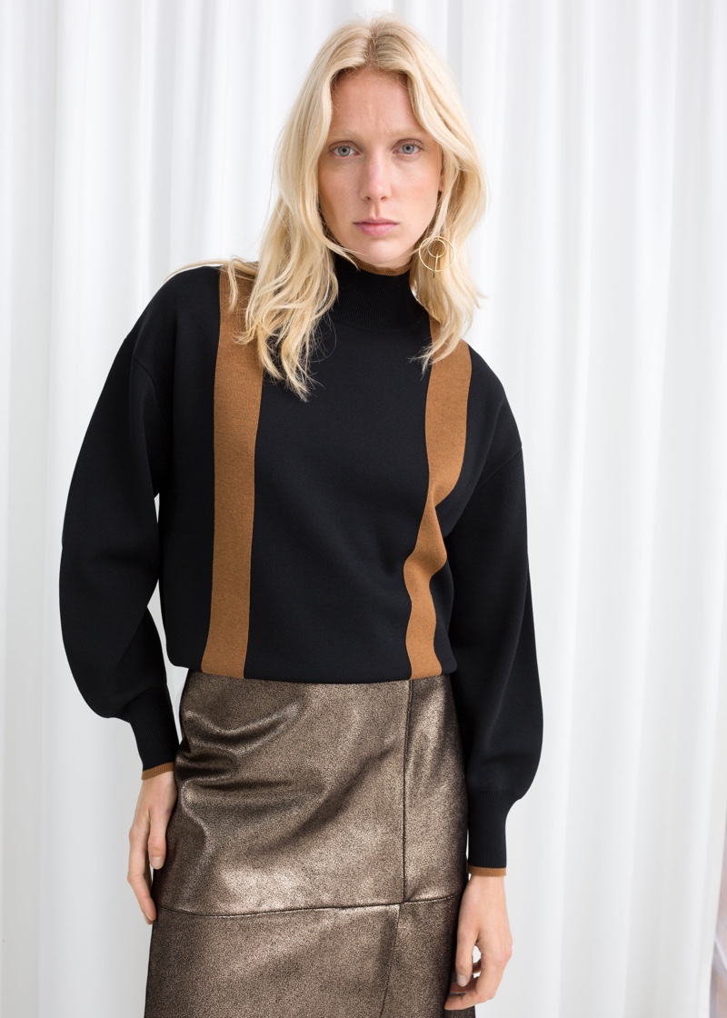 & Other Stories Duo Stripe Turtleneck $119