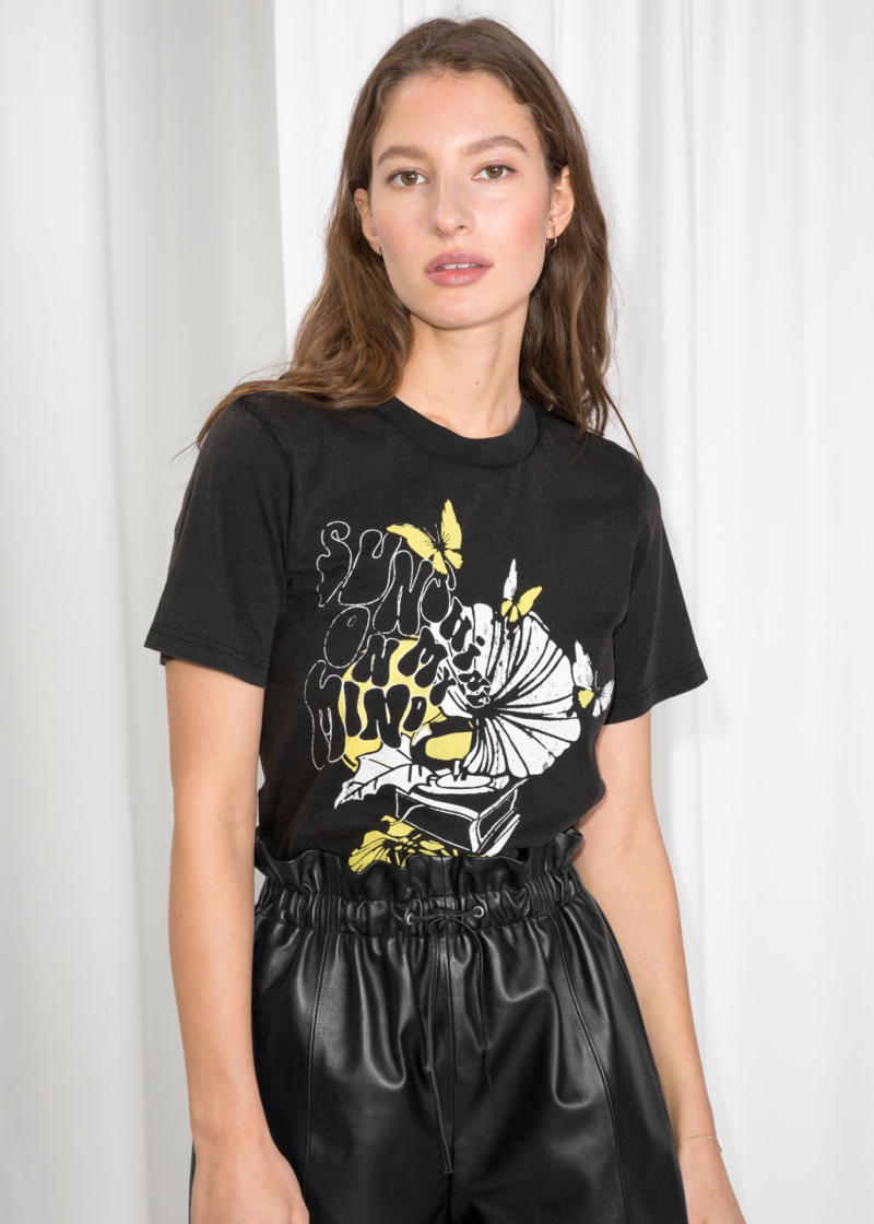 & Other Stories Sunshine Graphic Tee $29