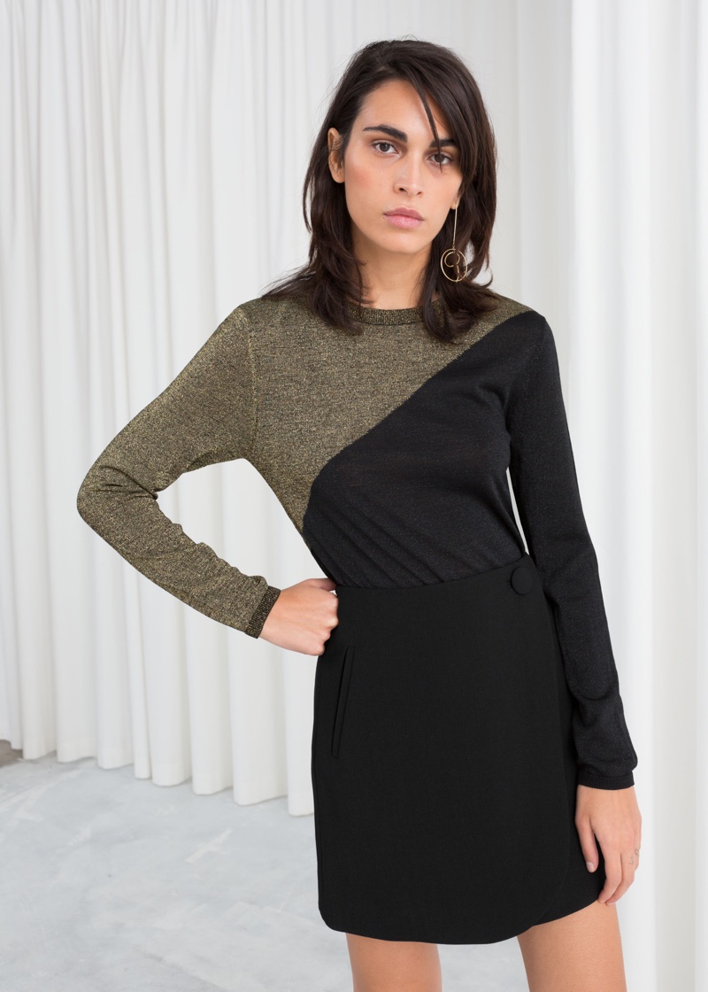& Other Stories Wool Blend Glitter Sweater $69