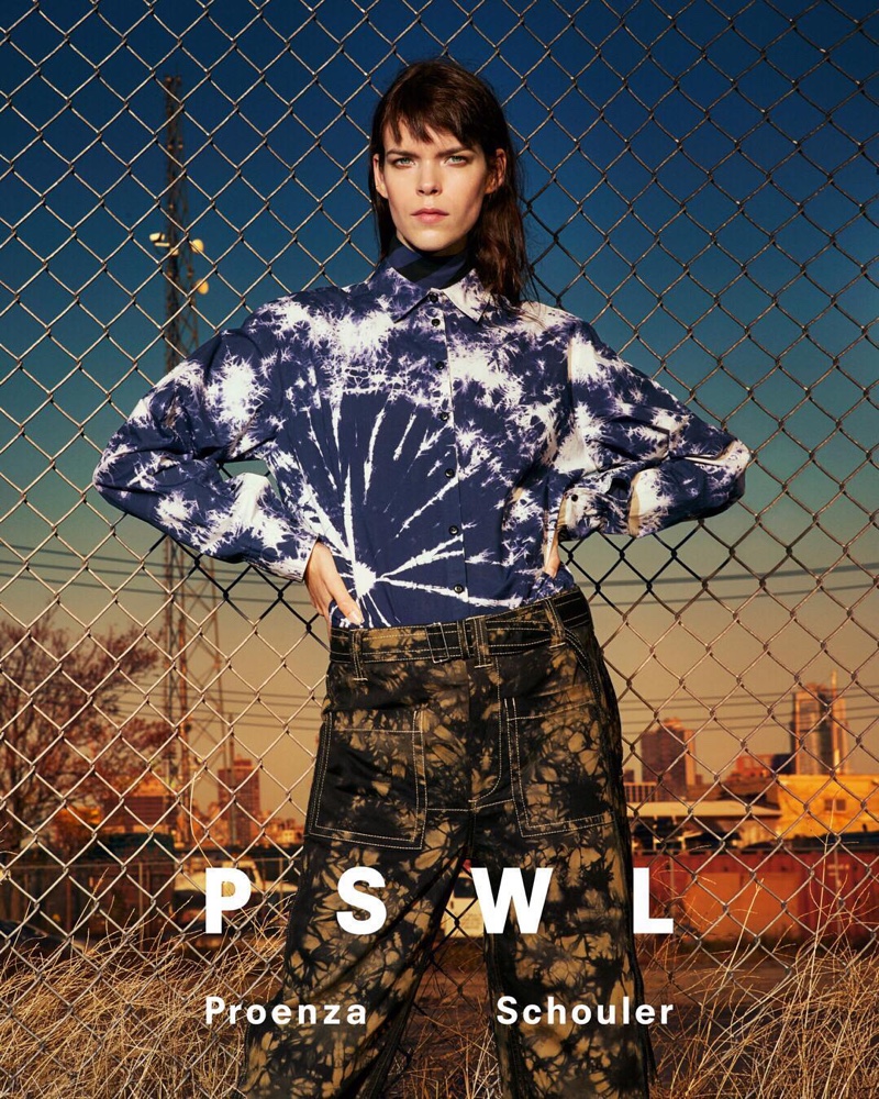 Meghan Collison fronts PSWL Proenza Schouler spring 2019 campaign