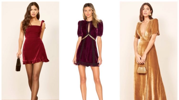 Get Ready for Party Season In A Velvet Dress