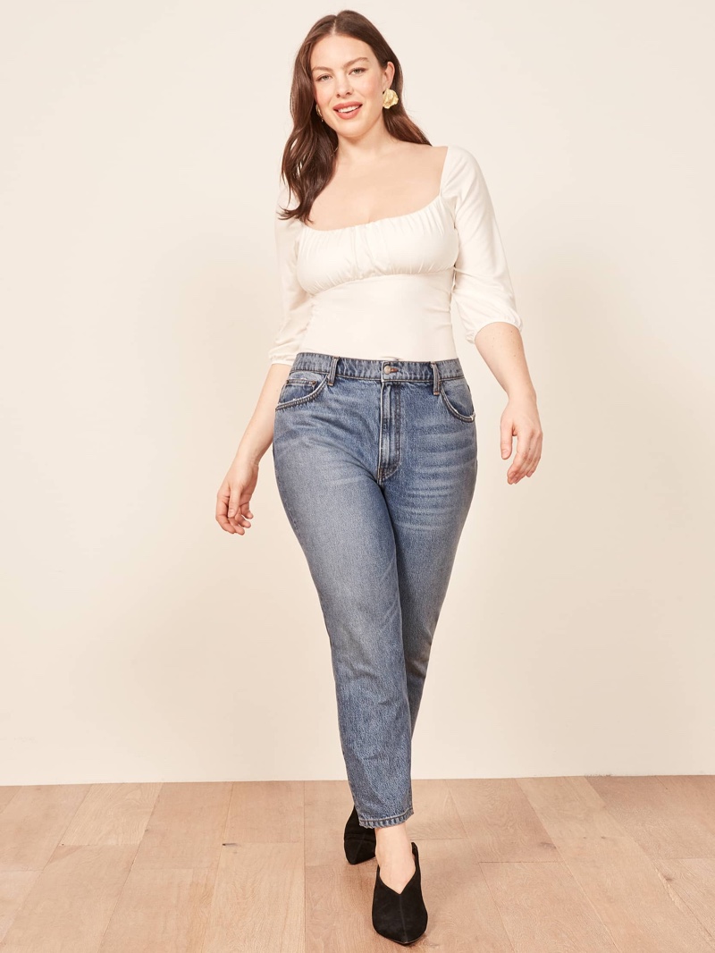 Reformation Plus Size Julia Crop High Cigarette Jean in Sydney $128