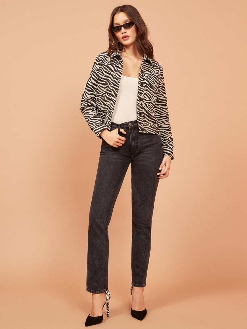 Reformation West Jacket in Zig $148