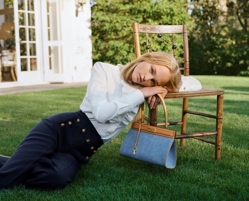 Jean Campbell stars in Tory Burch holiday 2018 campaign