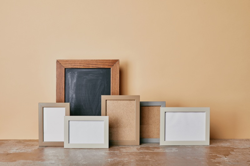 Wooden Frames on Floor