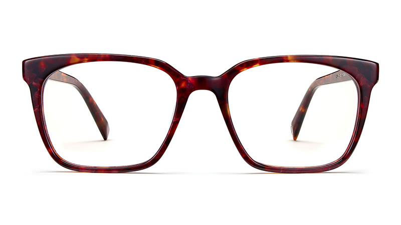 Warby Parker Hughes Glasses in Fig Tortoise $95